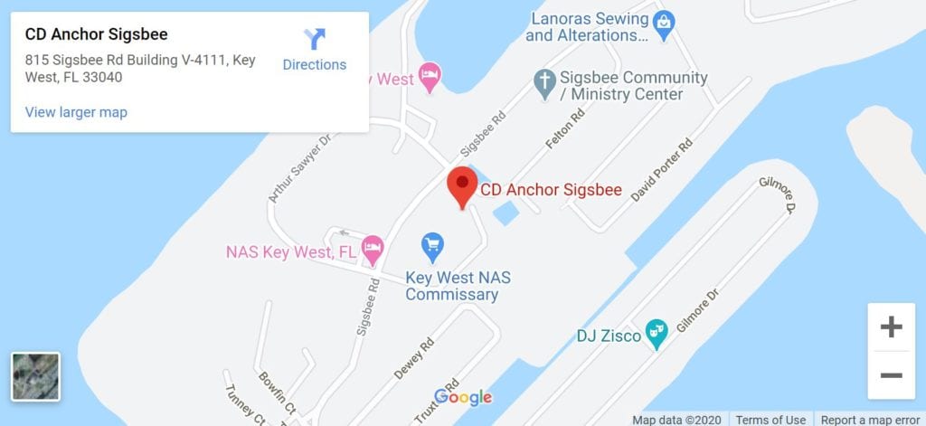 CD Anchor Sigsbee Map